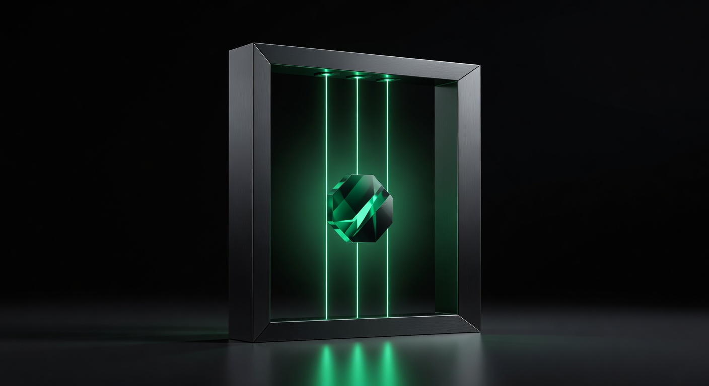 Dark metallic checkpoint with three green scanning beams representing the real-time duplicate detection filter