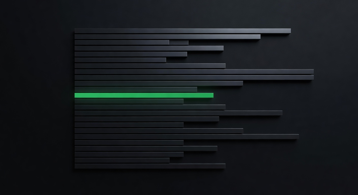 Stylized timeline of executed trade entries and exits illustrating a complete trade history log on a dark backdrop